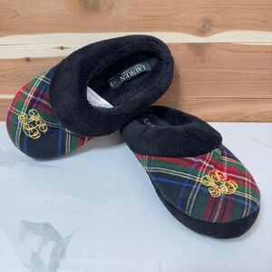 Lauren Ralph Lauren Women's embroidered Gold Logo Slippers Size S